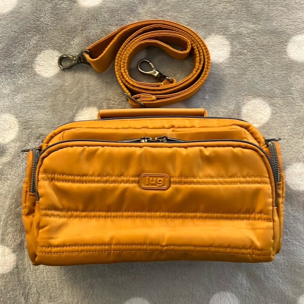 Lug Trolley Crossbody Bag (amber yellow)